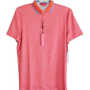 Redvanly NWT Mens Edgar Golf Polo, Size Medium, Vermilion